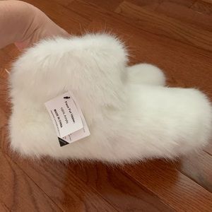 Anthropologie NWOB Ugg Fluffy Slipper Boots